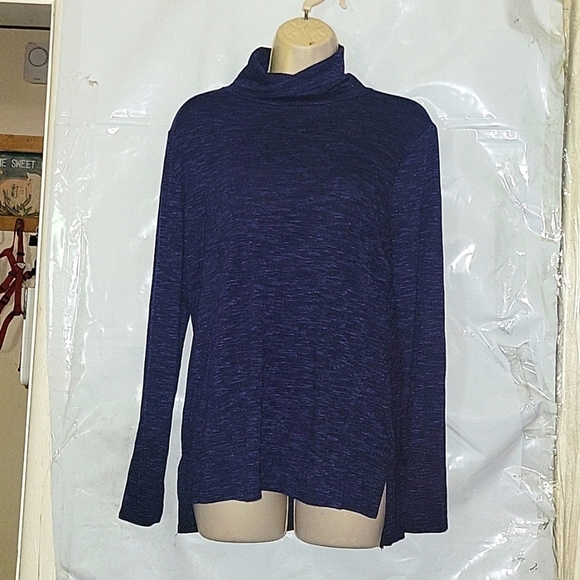 APT 9 Turtleneck Pullover Purle Sweater M Warm Winter Tunic‎ Lightweight Casual - Picture 2 of 5